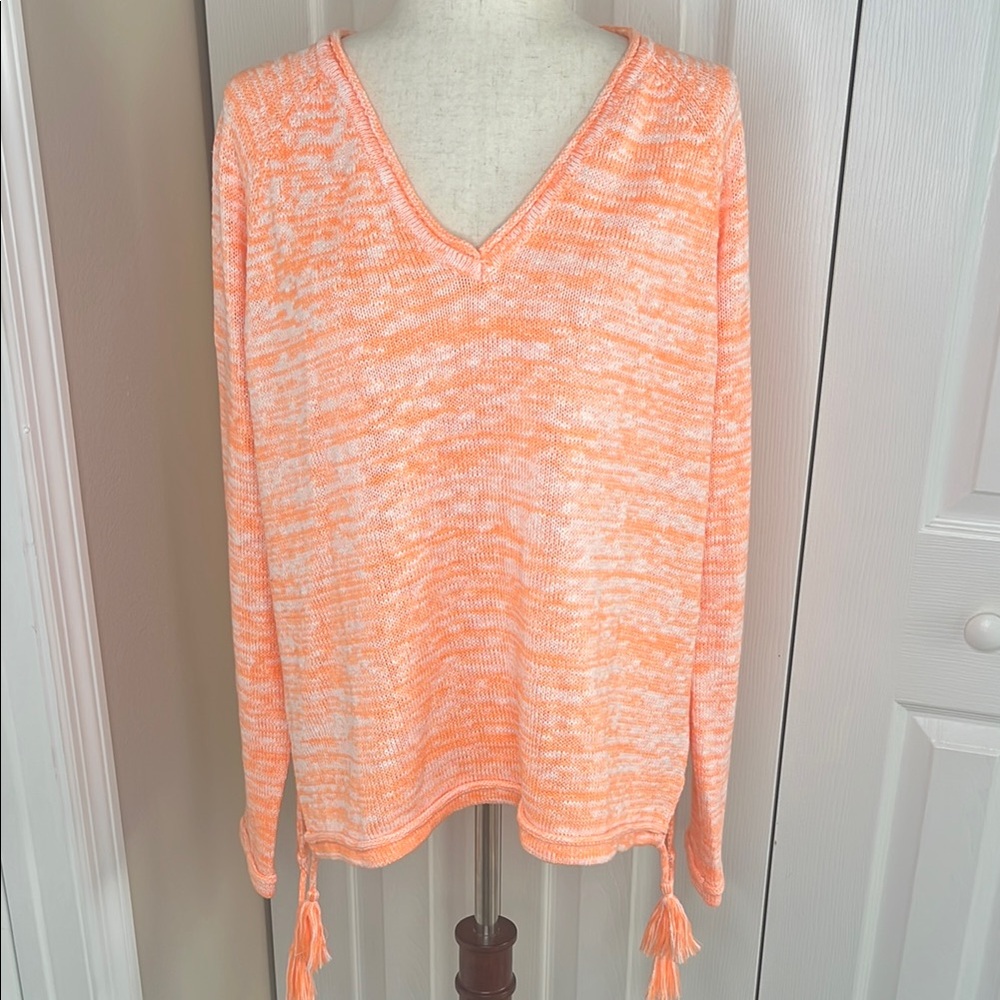 LILY PULITZER V-Neck Sweater With Tassels, NWT